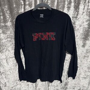 Victoria's Secret Black Long Sleeve Pajama Top